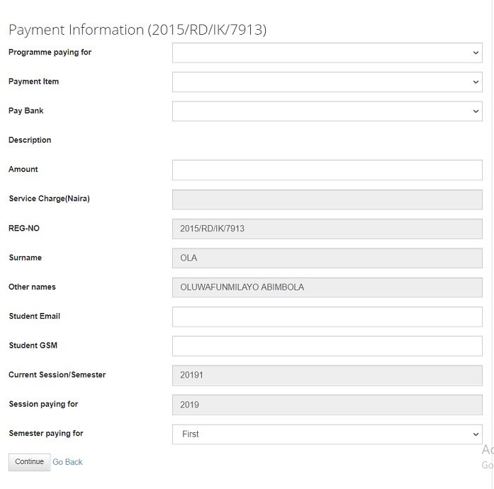 schoolfees page